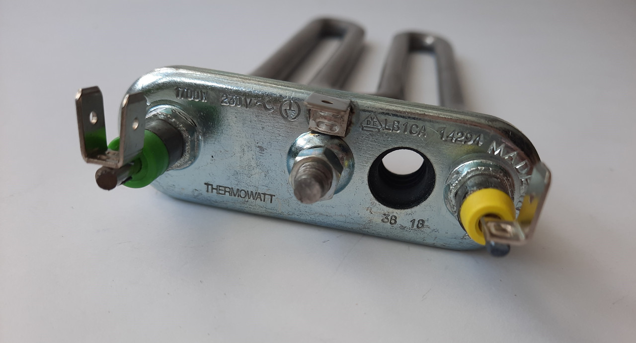 Короткий оригінальний тен в упаковці 1700W Thermowatt з отвором під датчик - Зображення 4