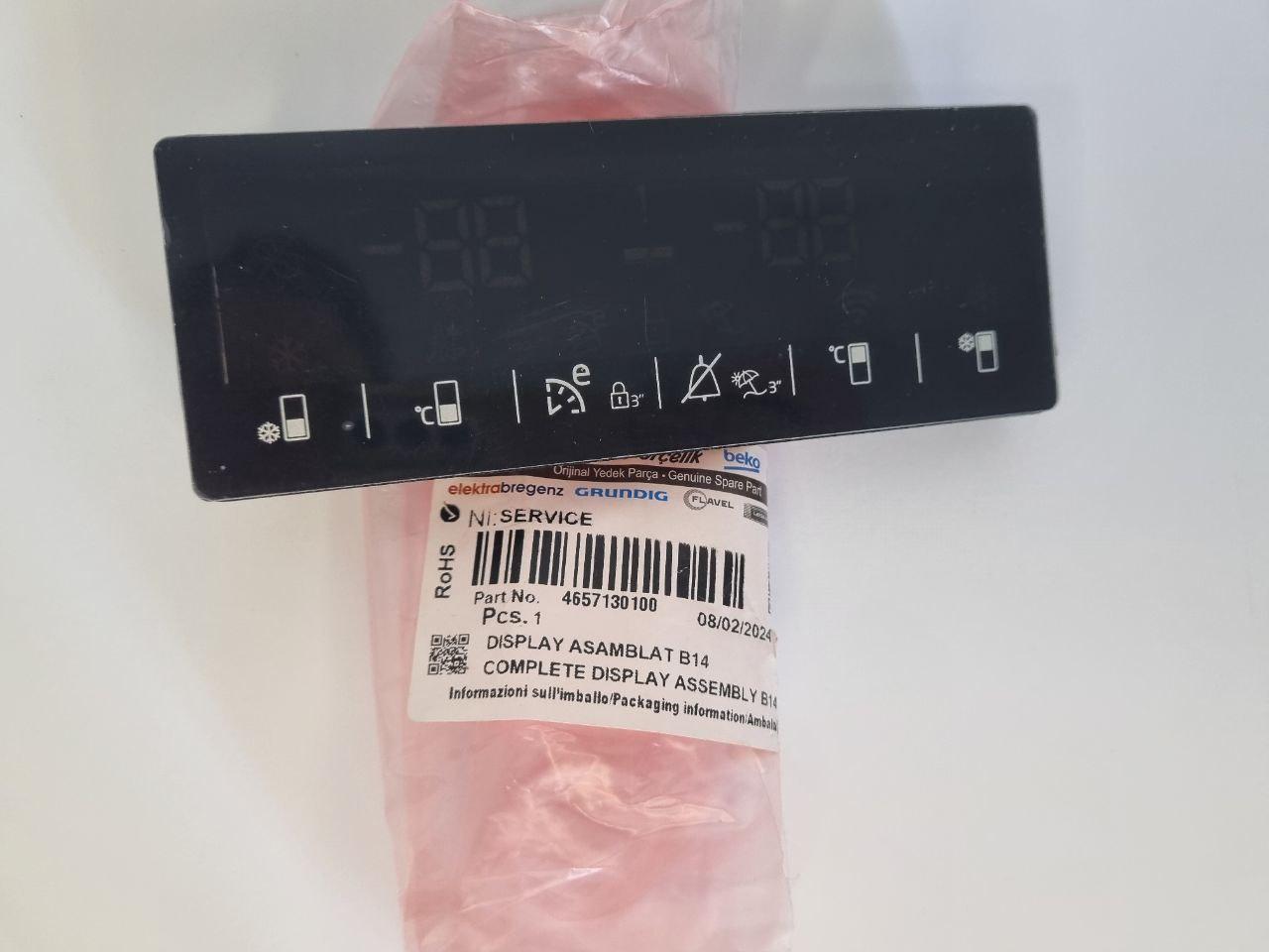 Дисплей (плата управління) 4657130100 для холодильника Beko RCNA406E - Зображення 4