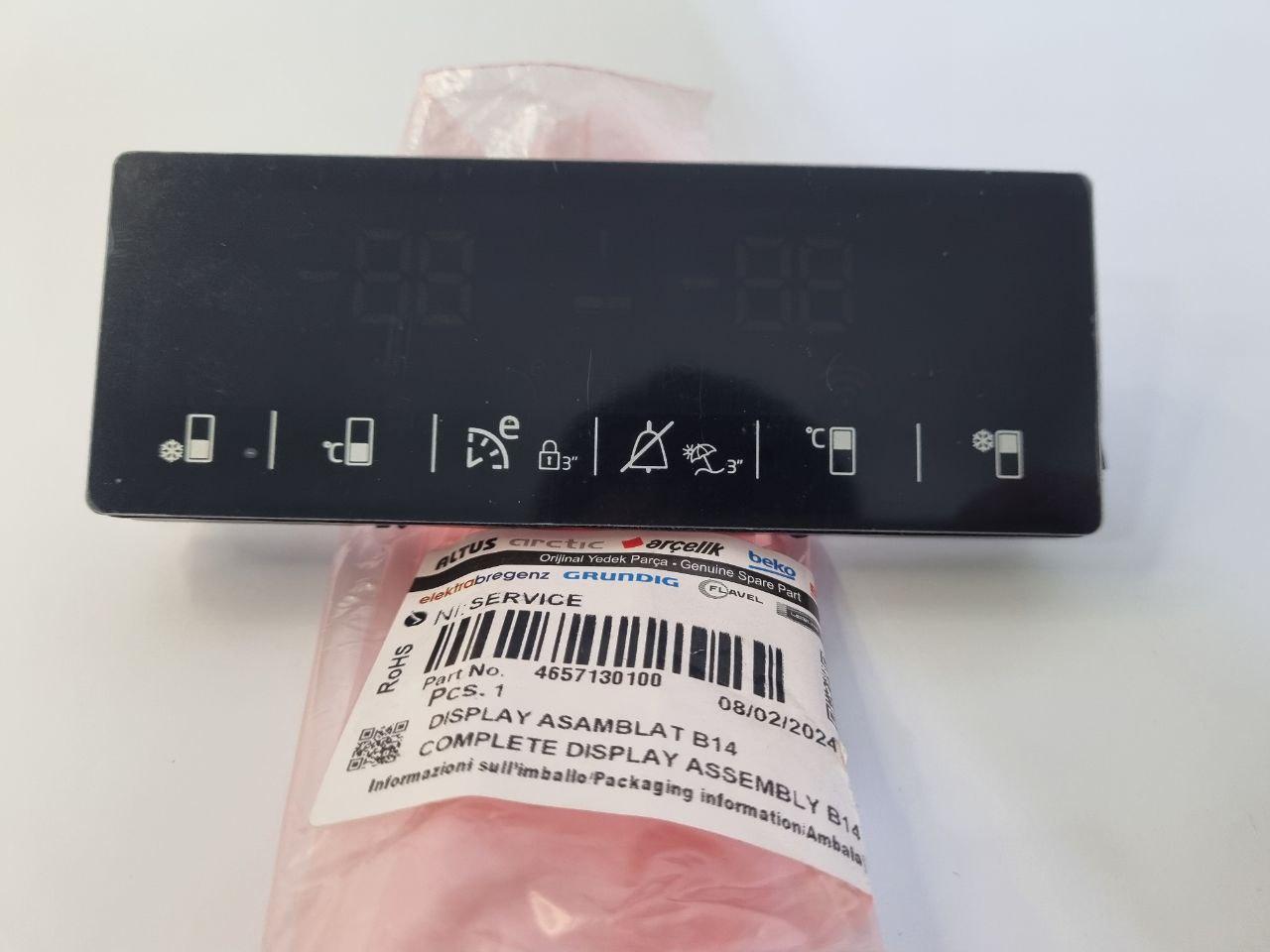Дисплей (плата управління) 4657130100 для холодильника Beko RCNA406E