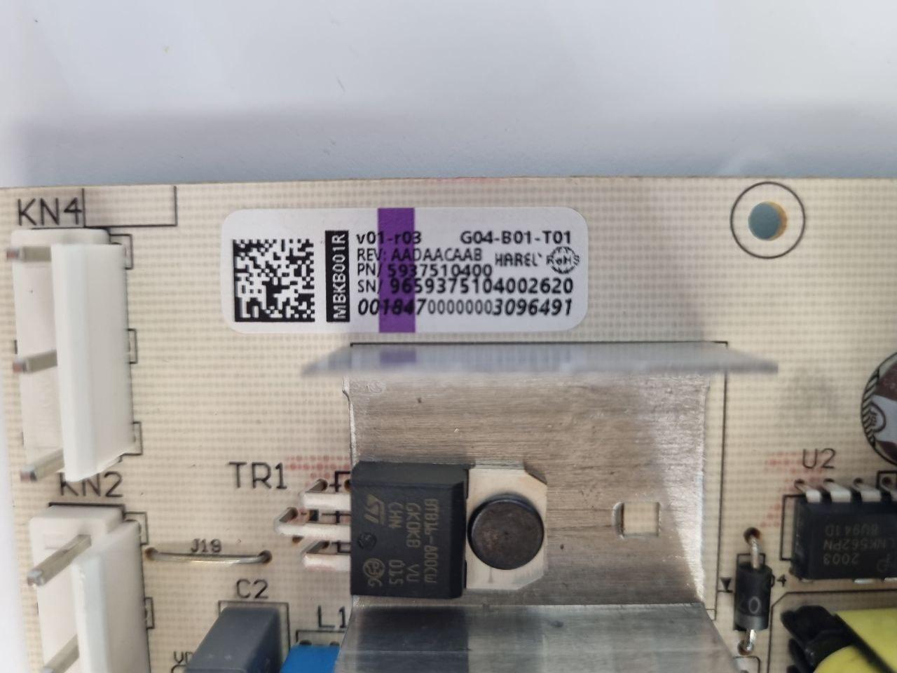 Плата живлення (силовий модуль) холодильника Beko RFNK290 T21S - Зображення 3