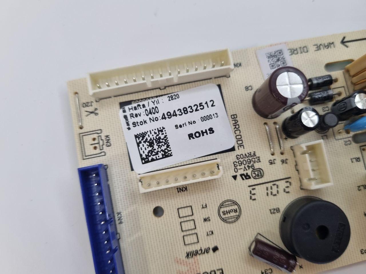 Модуль управління 4943832512 (4943832511) холодильника Beko - Зображення 6