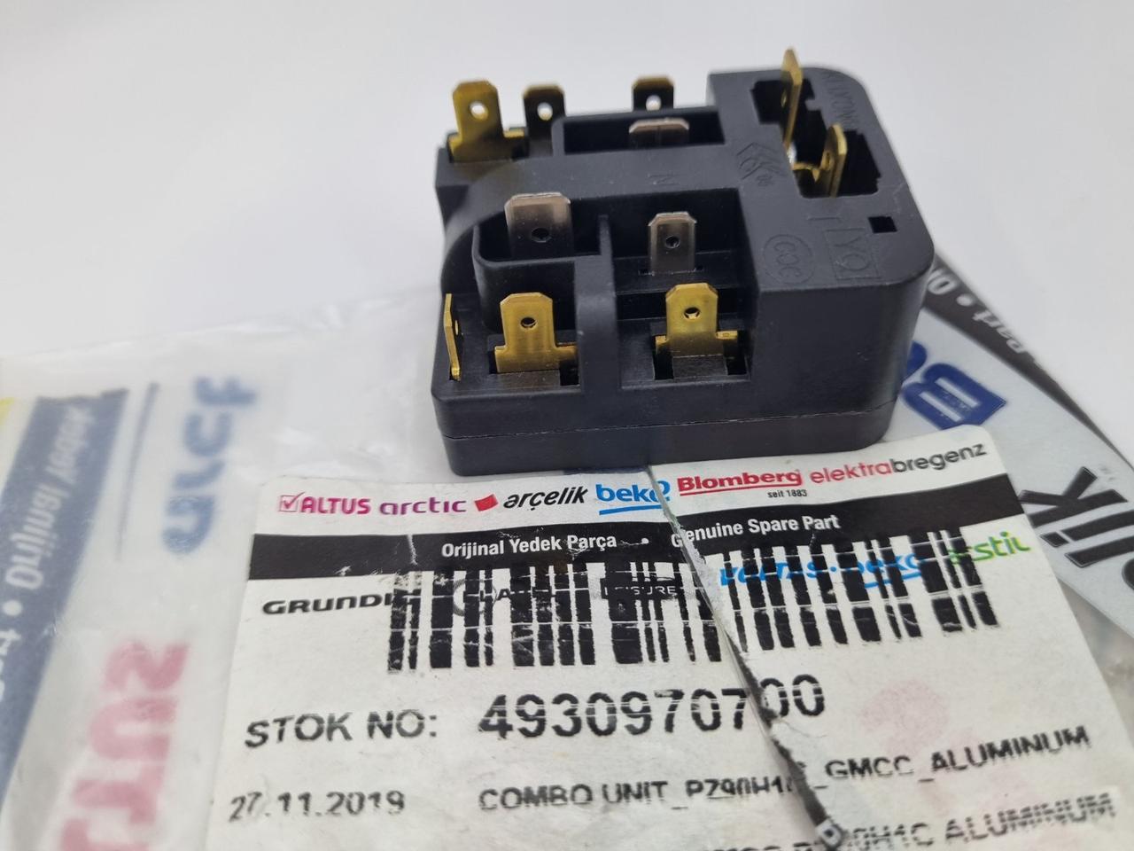Пускове реле 4930970700 холодильника Beko (PZ90H1C) 6SP9187 - Зображення 2