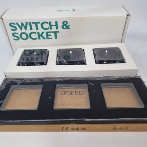 Чорна потрійна USB-розетка BSEED SWITCH&SOCKET із роз'ємом Type-C
